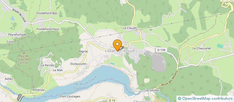 localisation de l'entreprise MONSIEUR LUDOVIC COTTANCIN  LISSAC-SUR-COUZE