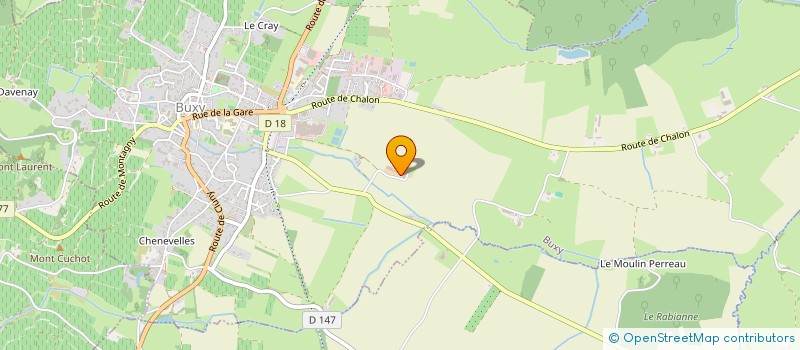 localisation de l'entreprise MONSIEUR LUDOVIC COTTENCEAU  BUXY