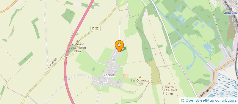 localisation de l'entreprise MONSIEUR LUDOVIC COURBET  YONVAL