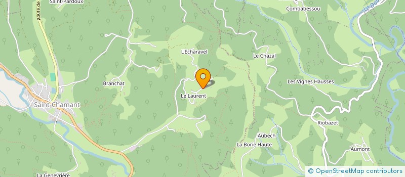 localisation de l'entreprise MONSIEUR LUDOVIC COURSOLLES  SAINT-CHAMANT