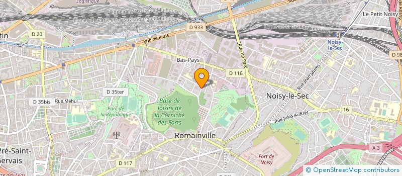 localisation de l'entreprise MONSIEUR LUDOVIC COUTINEAU à ROMAINVILLE