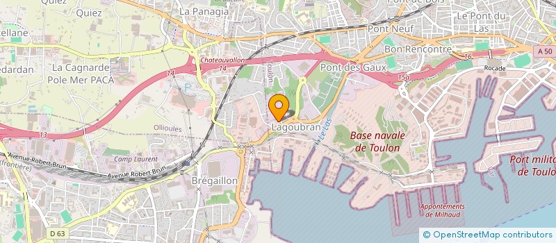 localisation de l'entreprise MONSIEUR LUDOVIC COVAL  TOULON