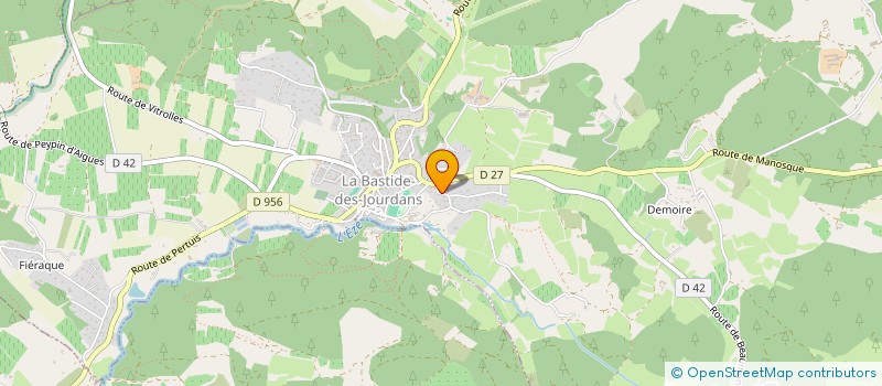 localisation de l'entreprise MONSIEUR LUDOVIC CRACCHIOLO  LA BASTIDE-DES-JOURDANS