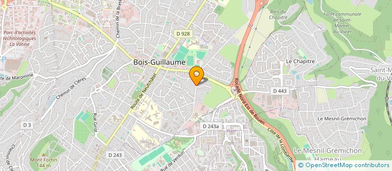 localisation de l'entreprise MONSIEUR LUDOVIC CRAMPON à BOIS-GUILLAUME