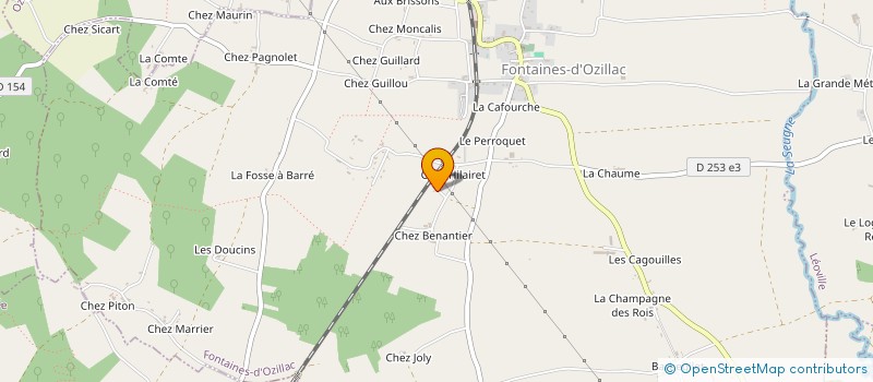 localisation de l'entreprise MONSIEUR LUDOVIC CRAON  FONTAINES-D'OZILLAC