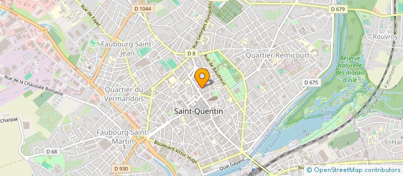localisation de l'entreprise MONSIEUR LUDOVIC CREPIN à SAINT-QUENTIN