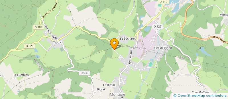 localisation de l'entreprise MONSIEUR LUDOVIC CRUAU  YOUX