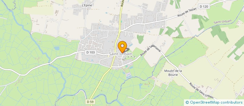 localisation de l'entreprise MONSIEUR LUDOVIC CRUAUD  SAINT-URBAIN