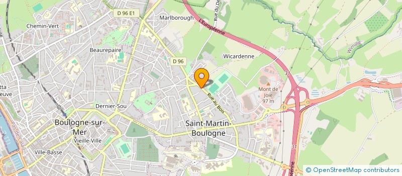 localisation de l'entreprise MONSIEUR LUDOVIC CUVILLIER à SAINT-MARTIN-BOULOGNE