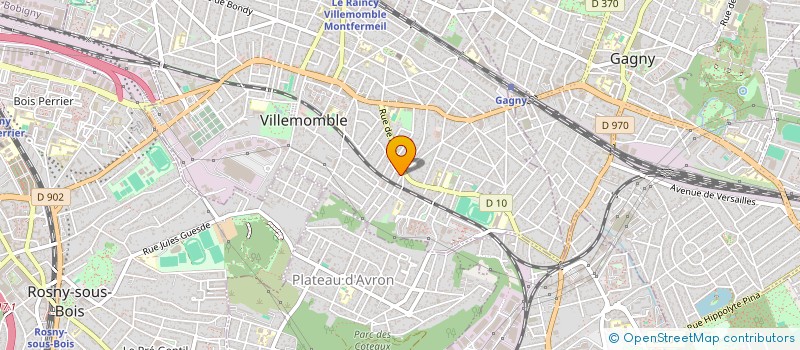 localisation de l'entreprise MONSIEUR LUDOVIC D'AMICIS à VILLEMOMBLE
