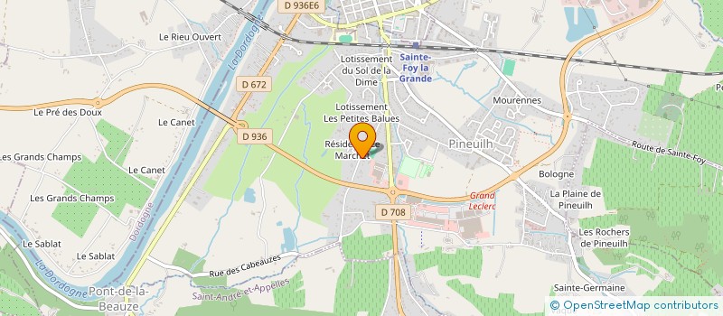 localisation de l'entreprise MONSIEUR LUDOVIC D'EURVEILHER à PINEUILH