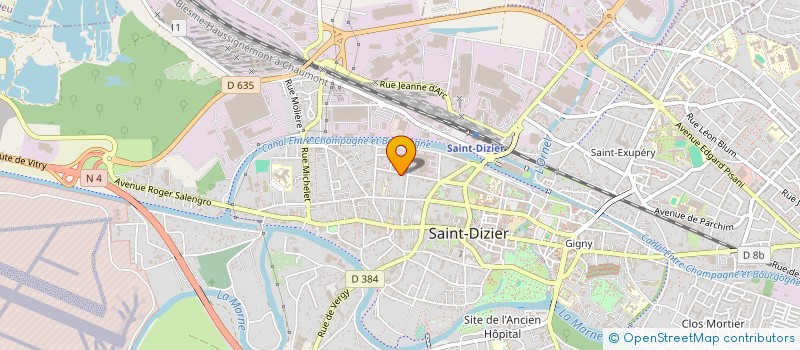 localisation de l'entreprise MONSIEUR LUDOVIC DAGNICOURT à SAINT-DIZIER