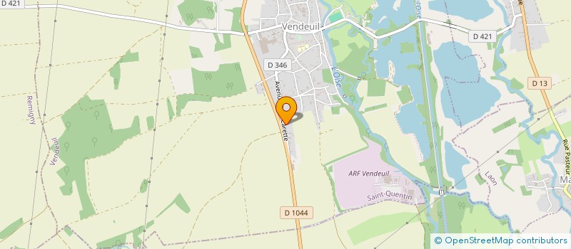 localisation de l'entreprise MONSIEUR LUDOVIC DALLERY  VENDEUIL