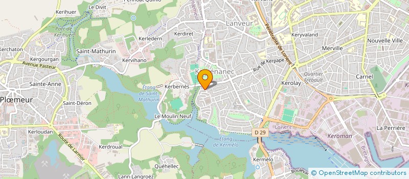 localisation de l'entreprise MONSIEUR LUDOVIC DANET  LORIENT