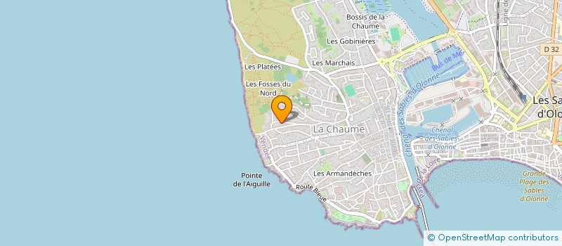 localisation de l'entreprise MONSIEUR LUDOVIC DANIAU à LES SABLES D'OLONNE