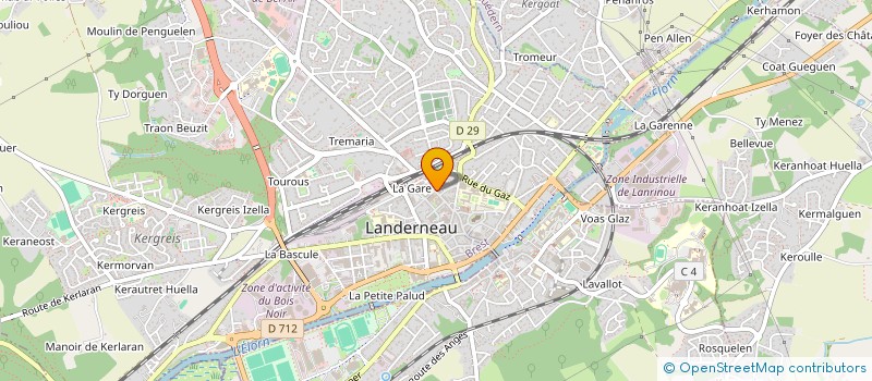 localisation de l'entreprise MONSIEUR LUDOVIC DANIEL  LANDERNEAU