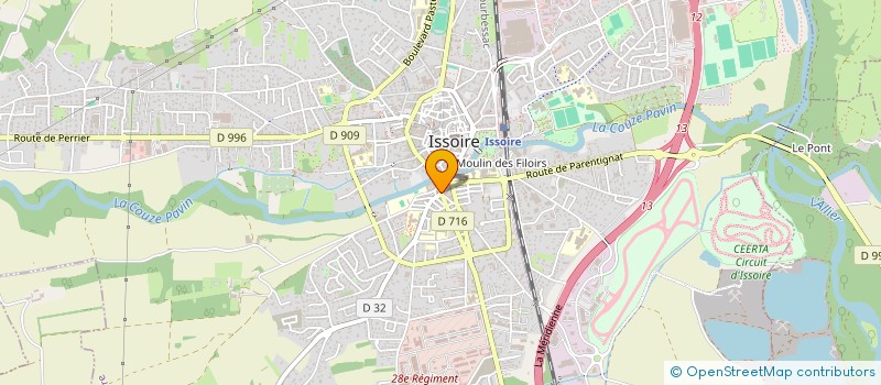 localisation de l'entreprise MONSIEUR LUDOVIC DARAS  ISSOIRE