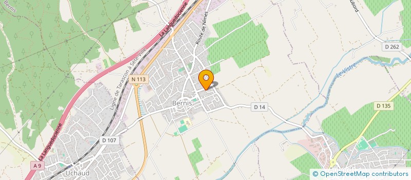 localisation de l'entreprise MONSIEUR LUDOVIC DARASSE  BERNIS