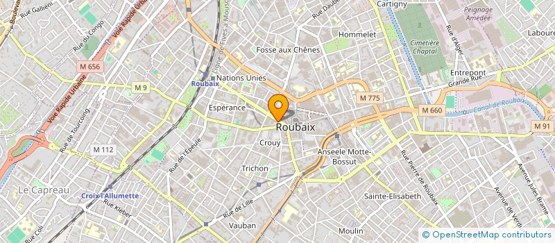 localisation de l'entreprise MONSIEUR LUDOVIC DARDENNE à ROUBAIX