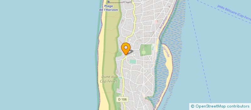 localisation de l'entreprise MONSIEUR LUDOVIC DAROUY  LEGE-CAP-FERRET