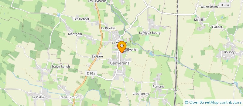 localisation de l'entreprise MONSIEUR LUDOVIC DAUVERGNE  GARNERANS