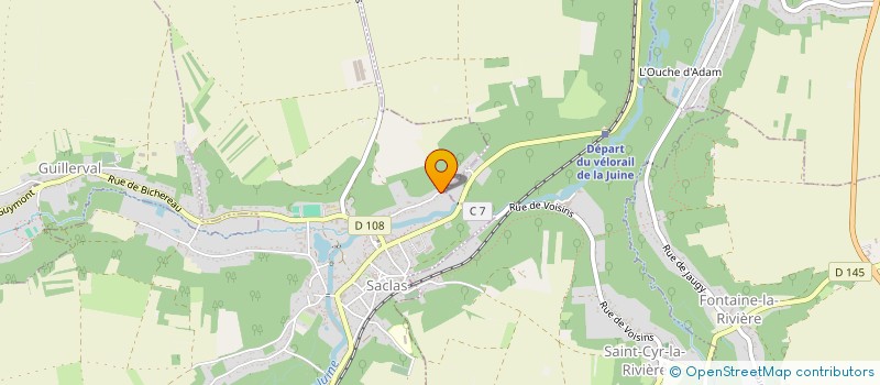 localisation de l'entreprise MONSIEUR LUDOVIC DE ARAUJO PENAFRIA  SACLAS