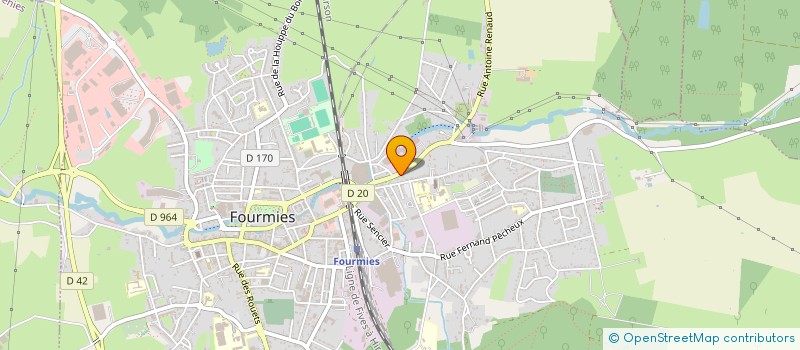 localisation de l'entreprise MONSIEUR LUDOVIC DE BARROS  FOURMIES