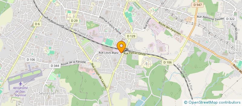 localisation de l'entreprise MONSIEUR LUDOVIC DE BARROS  DAX