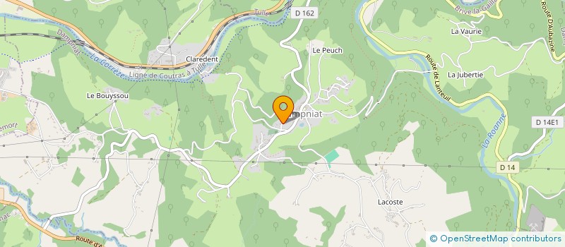 localisation de l'entreprise MONSIEUR LUDOVIC DE FREITAS  DAMPNIAT