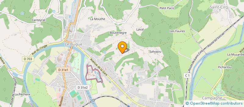 localisation de l'entreprise MONSIEUR LUDOVIC DE FROMENT  MAUZENS-ET-MIREMONT