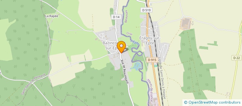 localisation de l'entreprise MONSIEUR LUDOVIC DE SUTTER  BAZINCOURT-SUR-EPTE