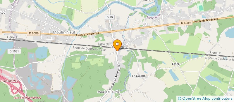 localisation de l'entreprise MONSIEUR LUDOVIC DELBREL  MOULIN-NEUF