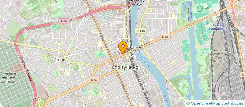 localisation de l'entreprise MONSIEUR LUDOVIC DELMOTTE  CHOISY-LE-ROI