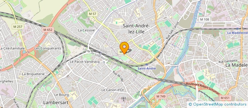 localisation de l'entreprise MONSIEUR LUDOVIC DELOBEL à SAINT-ANDRE-LEZ-LILLE