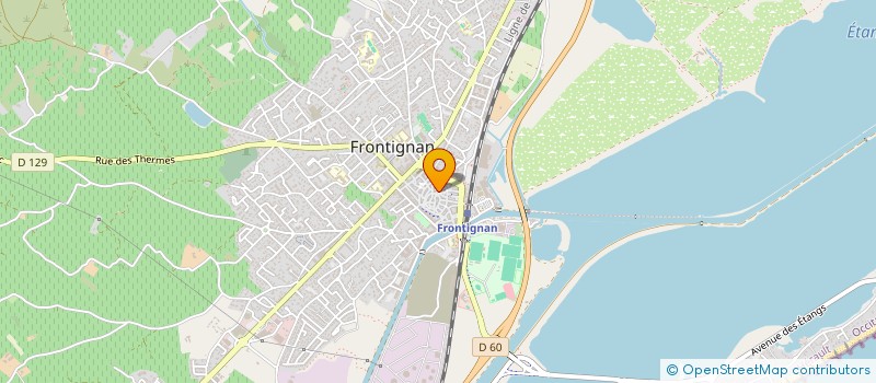 localisation de l'entreprise MONSIEUR LUDOVIC DELPORTE à FRONTIGNAN