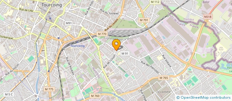 localisation de l'entreprise MONSIEUR LUDOVIC DELVINCOURT  WATTRELOS