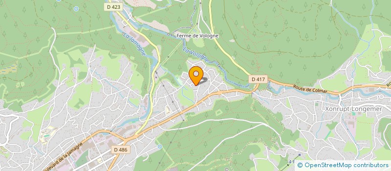 localisation de l'entreprise MONSIEUR LUDOVIC DEMANGE  GERARDMER