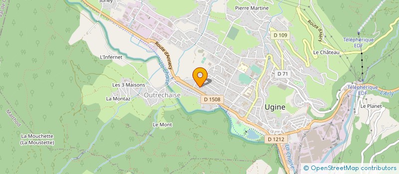localisation de l'entreprise MONSIEUR LUDOVIC DEMELIS à UGINE