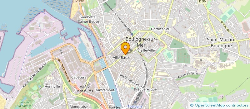 localisation de l'entreprise MONSIEUR LUDOVIC DENGLOS à BOULOGNE-SUR-MER