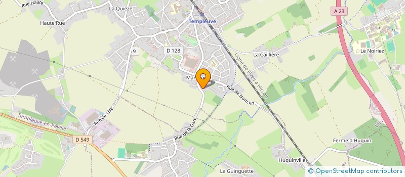 localisation de l'entreprise MONSIEUR LUDOVIC DENIS  TEMPLEUVE-EN-PEVELE