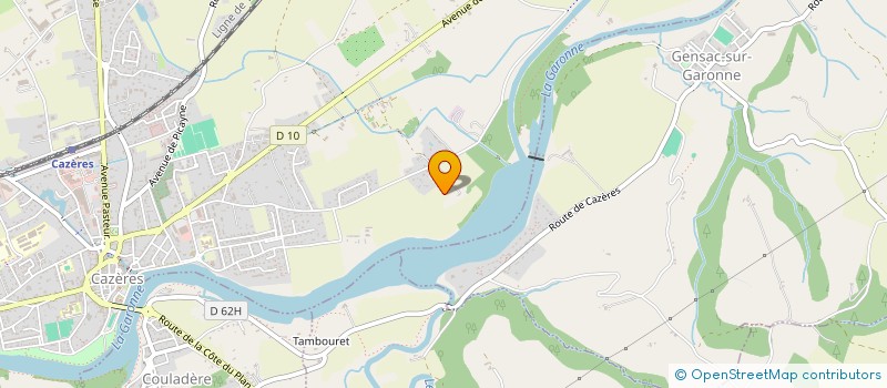 localisation de l'entreprise MONSIEUR LUDOVIC DENIS  CAZERES