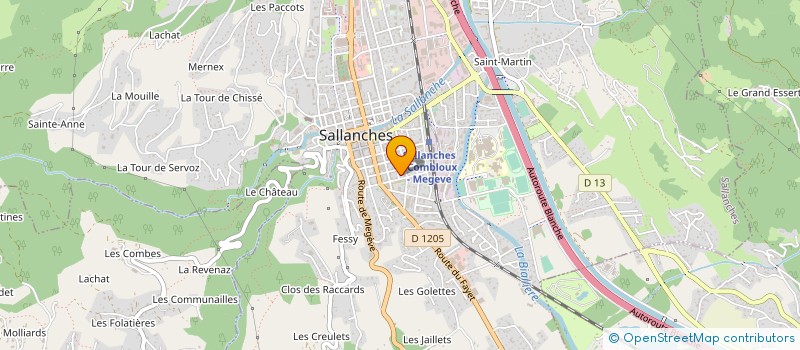 localisation de l'entreprise MONSIEUR LUDOVIC DEPREZ à SALLANCHES
