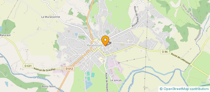 localisation de l'entreprise MONSIEUR LUDOVIC DER  REALMONT