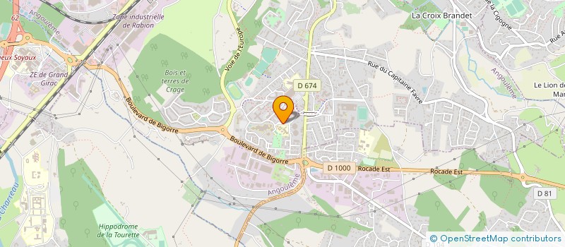 localisation de l'entreprise MONSIEUR LUDOVIC DERAND à ANGOULEME