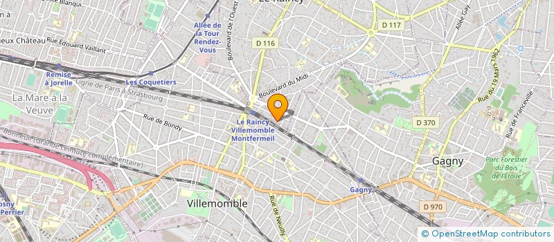 localisation de l'entreprise MONSIEUR LUDOVIC DERUEL à LE RAINCY