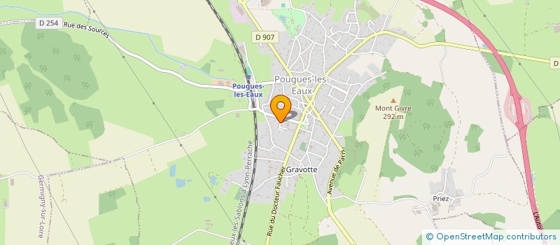 localisation de l'entreprise MONSIEUR LUDOVIC DESCHAMPS  POUGUES-LES-EAUX