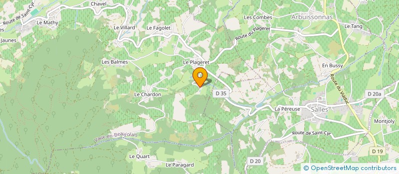 localisation de l'entreprise MONSIEUR LUDOVIC DESCOMBES  VAUX-EN-BEAUJOLAIS