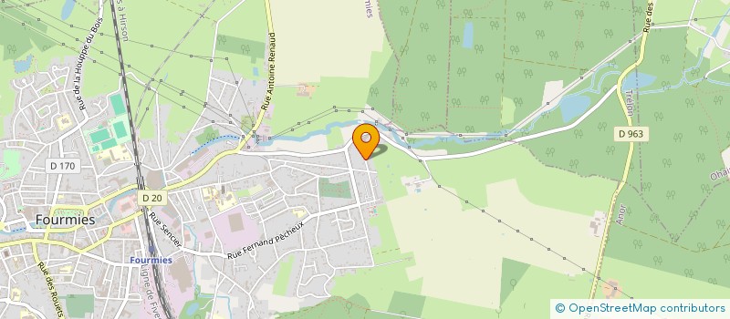 localisation de l'entreprise MONSIEUR LUDOVIC DESJARDIN  FOURMIES