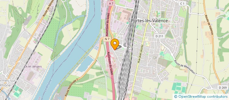 localisation de l'entreprise MONSIEUR LUDOVIC DEVAL  PORTES-LES-VALENCE