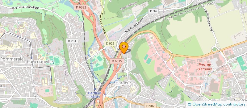 localisation de l'entreprise MONSIEUR LUDOVIC DEVAUX  HARFLEUR